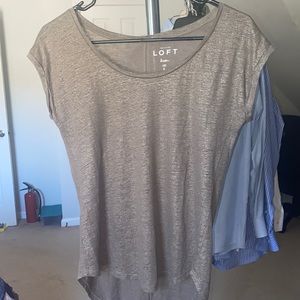 olive green LOFT short sleeved tee